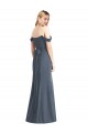 Soft Chiffon Trumpet Long Sleeveless Low Back Bridesmaid Dress Cairns