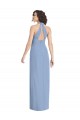 Soft Chiffon Trumpet Long Sleeveless Open Back Formal Evening Gown / Bridesmaid Dress Cairns