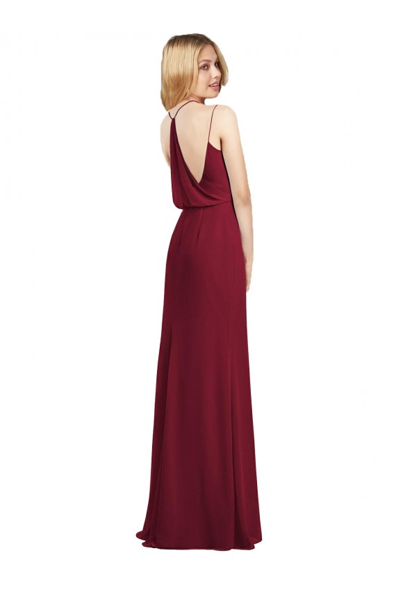 Luxe Chiffon A-Line Long Sleeveless Formal Dress / Bridesmaid Dress Cairns