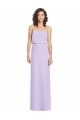 Soft Chiffon A-Line Long Sleeveless Lilac Low Back Formal Dress / Bridesmaid Dress Cairns