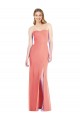Soft Chiffon Trumpet Long Sleeveless Front Slit Bridesmaid Dresses Cairns