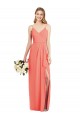 Soft Chiffon Trumpet Long Sleeveless Formal Dress / Bridesmaid Dress Cairns