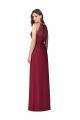 Soft Chiffon Trumpet Long Sleeveless Burgundy Bridesmaid Dresses Cairns