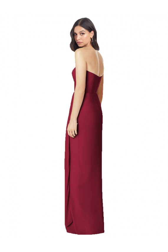 Soft Chiffon Trumpet Long Sleeveless Side Front Slit Bridesmaid Dresses Cairns