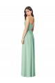 Soft Chiffon Trumpet Long Sleeveless Mint Green Bridesmaid Dress Cairns