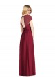 Soft Chiffon Trumpet Long Cap Sleeves Open Back Bridesmaid Dress Cairns