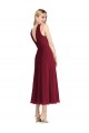 Soft Chiffon A-Line Tea length Sleeveless V-Back Prom Dress / Bridesmaid Dress Cairns