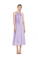 Soft Chiffon A-Line Tea length Sleeveless V-Back Prom Dress / Bridesmaid Dress Cairns