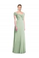 Soft Chiffon Trumpet Long Sleeveless Bridesmaid Dress Cairns