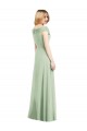 Soft Chiffon Trumpet Long Sleeveless Bridesmaid Dress Cairns