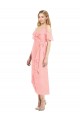Soft Chiffon Trumpet Cocktail Length Cold Shoulder High Low Bridesmaid Dress Cairns
