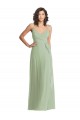 Soft Chiffon Trumpet Long Sleeveless Formal Evening Gown / Bridesmaid Dress Cairns