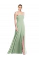 Soft Chiffon Trumpet Long Sleeveless Low Back Formal Evening Gown / Bridesmaid Dress Cairns