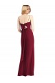 Soft Chiffon Trumpet Long Sleeveless Tie Back Front Slit Bridesmaid Dresses Cairns