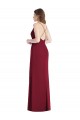 Soft Chiffon Mermaid Long Sleeveless Criss Cross Back Bridesmaid Dress Cairns