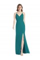 Soft Chiffon Mermaid Long Sleeveless Criss Cross Back Bridesmaid Dress Cairns