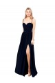 Soft Chiffon A-Line Long Sleeveless High Slit Evening Dresses Cairns