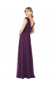 Soft Chiffon A-Line Cap Sleeves Grape Formal Dress / Bridesmaid Dress Cairns