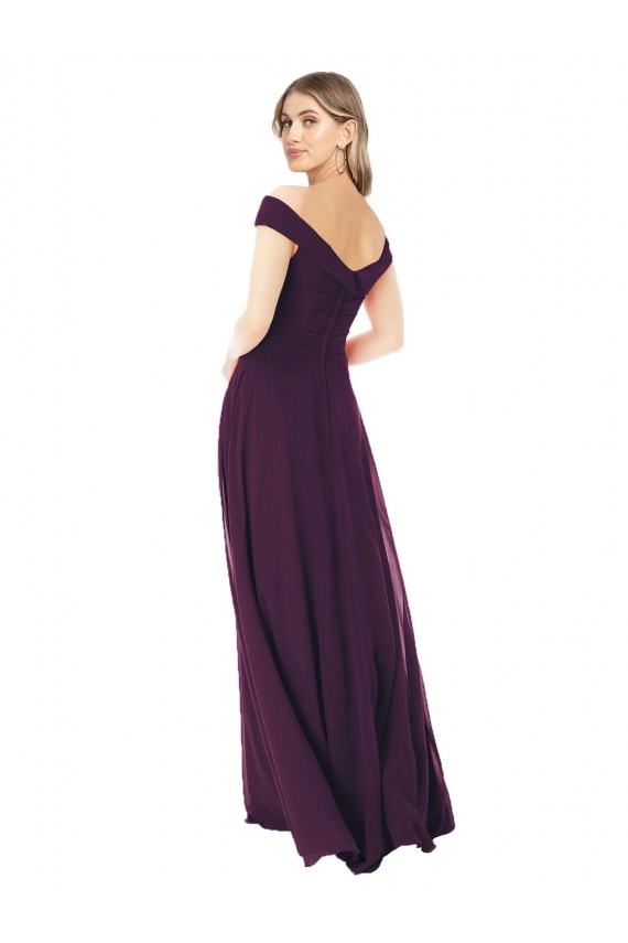 Soft Chiffon A-Line Long Sleeveless Evening Dress Cairns