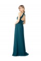 Soft Chiffon A-Line Sleeveless Windsor Blue Bridesmaid Dress Cairns