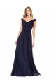 Luxe Chiffon A-Line Long Sleeveless Evening Dress / Bridesmaid Dress Cairns