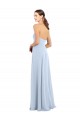 Soft Chiffon A-Line Long Sleeveless Strapless Bridesmaid Dresses Cairns