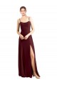 Chiffon A-Line Sleeveless Burgundy Gold Bridesmaid Dress / Evening Dress Cairns