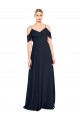 Lxue Chiffon A-Line Sleeveless Dark Navy Bridesmaid Dress Cairns