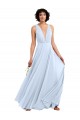 Soft Chiffon A-Line Long Light Sky Blue Bridesmaid Dresses Cairns