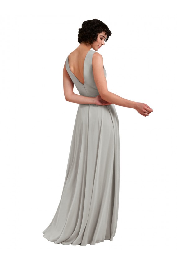 Soft Chiffon A-Line Long Light Sky Blue Bridesmaid Dresses Cairns