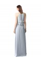 Soft Chiffon A-Line Long Sleeveless Light Sky Blue Bridesmaid Dresses Cairns
