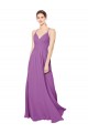 Soft Chiffon A-Line Long Sleeveless Criss Cross Back Dahlia Bridesmaid Dresses Cairns