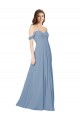 Chiffon A-Line Long Sleeveless Low Back Wedding Party Dress Cairns