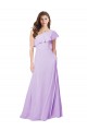 Soft Chiffon A-Line Long Sleeveless Lilac Bridesmaid Dress Cairns