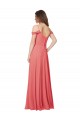 Soft Chiffon A-Line Long Sleeveless Desert Rose Low Back Bridesmaid Dress Cairns