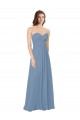 Chiffon A-Line Sleeveless Dusty Blue Bridesmaid Dress / Evening Gowns Cairns