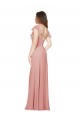 Chiffon A-Line Long Flutter Sleeves Criss Cross Back Bridesmaid Dress / Evening Dress Cairns
