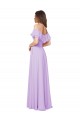Soft Chiffon A-Line Sleeveless Lilac Bridesmaid Dress Cairns