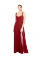 Soft Chiffon A-Line Sleeveless Red Bridesmaid Dress Cairns