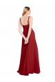 Soft Chiffon A-Line Sleeveless Red Bridesmaid Dress Cairns