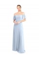 Soft Chiffon A-Line Long Flutter Sleeves V-Back Formal Dress / Bridesmaid Dress Cairns