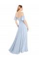 Soft Chiffon A-Line Long Flutter Sleeves V-Back Formal Dress / Bridesmaid Dress Cairns