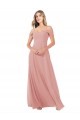 Soft Chiffon A-Line Sleeveless Bliss Pink Bridal Party Dress Cairns