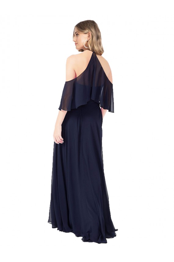 Soft Chiffon A-Line Long Flutter Sleeves Formal Dress / Bridesmaid Dress Cairns