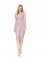 Soft Chiffon Mermaid Cocktail Length Sleeveless Primrose V-Back High Low Evening Gown / Prom Dress / Bridesmaid Dress Cairns