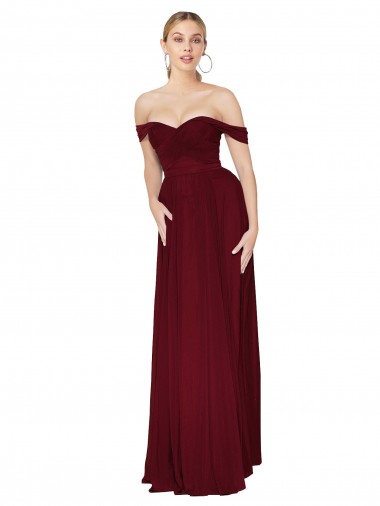 Soft Chiffon Mermaid Long Sleeveless Formal Dress / Bridesmaid Dress Cairns