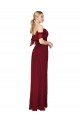 Soft Chiffon Trumpet Long Cold Shoulder V-Back Formal Evening Gown / Prom Dress / Bridesmaid Dress Cairns