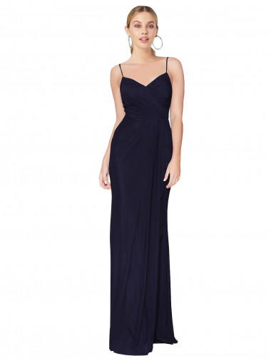 Soft Chiffon Mermaid Long Sleeveless V-Back Bridesmaid Dress / Formal Dress Cairns
