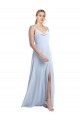 Chiffon A-Line Long Sleeveless V-Back Side Slit Bridesmaid Dresses Cairns