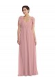Soft Chiffon A-Line Sleeveless Dusty Pink Semi Formal Evening Dress / Bridesmaid Dress Cairns